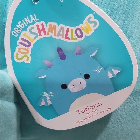 Squishmallows teal Tatiana 12" dragon new!!! - Picture 2 of 4